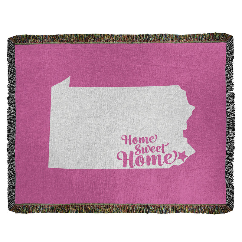 Jeté en coton tissé philadelphia doux, l 37 po x L 52 po, Rose