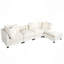 Canapé modulaire, canapé modulaire rembourré avec repose-pieds de rangement amovible, 2 porte-gobelets cachés, canapé modulaire pour appartement de salon (5 places)-740938812