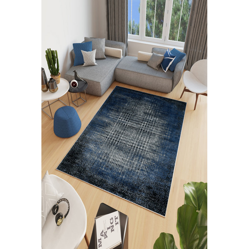 Eco-Friendly Hall Carpet, 100% Polyester, 31.5 x 59.1 inches | Antibacterial & Machine Washable, Non-Slip PVC Dot Underside | 650 g/m², 0.2 inch Pile Height | Digital Printed Design for Modern Interiors