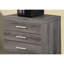 3 classeurs, mobile, rangement, taupe, bureau