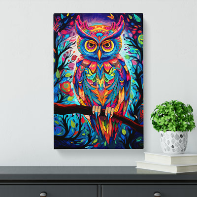 Owl Pop No.3 - Wrapped Canvas