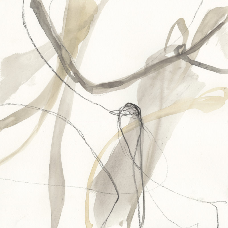 Neutral Momentum III by Jennifer Goldberger - Wrapped Canvas Painting, 51cm H x 51cm W