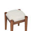 Ensemble de coiffeuse en bois de style bohémien 39 "avec prise de charge, port USB et tabouret, coiffeuse avec 3 tiroirs de rangement et 1 tiroir rectangulaire en rotin