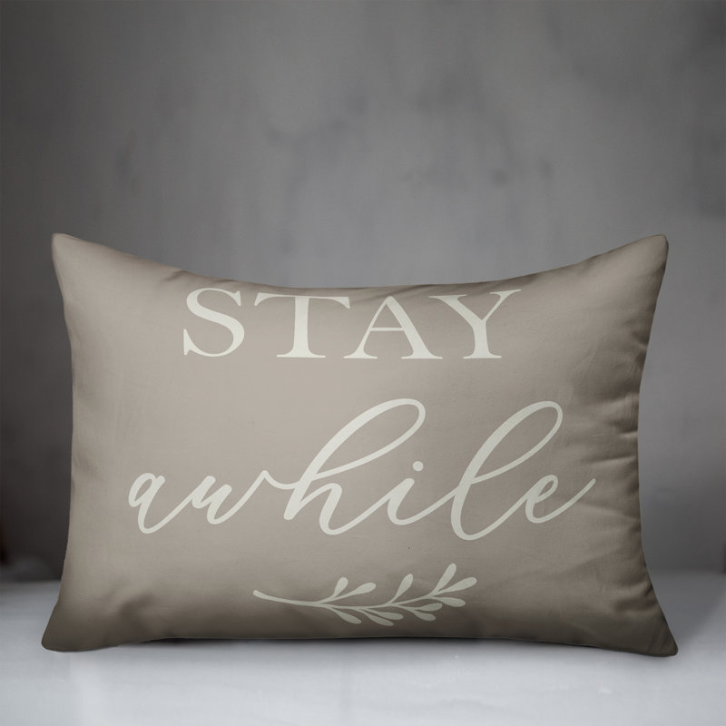 Housse de coussin rectangulaire d’extérieur stay some, Gris