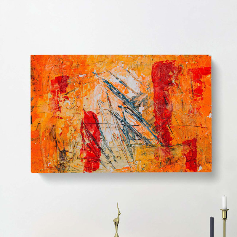 Abstract Art Painting Vol.297 by S.Johnson - Wrapped Canvas Painting, 40cm H x 60cm W x 3cm D