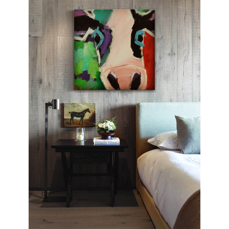 « nelly », reproduction d’art sur toile tendue encadrée, H 24 po x l 24 po x P 1,5 po