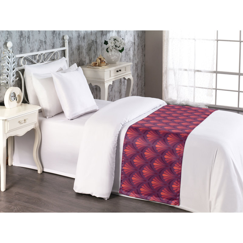 Foulard de lit Ambesonne Art Deco Nostalgic Shell, Lit simple