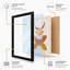 Stacked Geometry Mid-Century - Framed Print-375541062-375541069