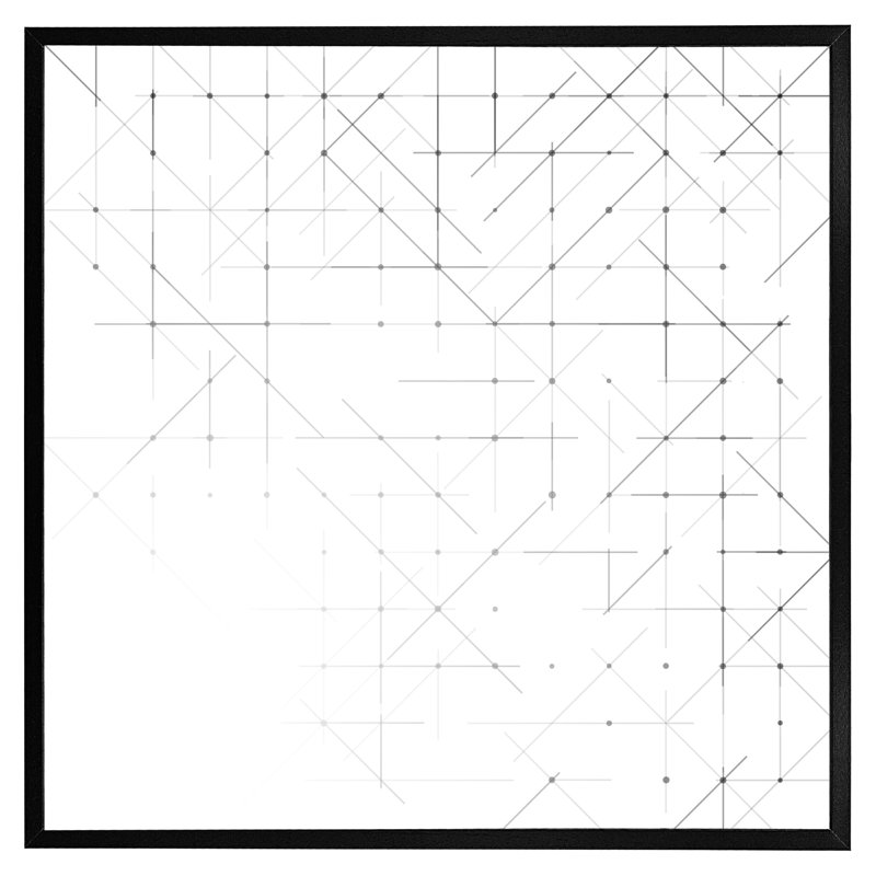 Single Picture Frame Print, Black, 41cm H x 41cm W x 4cm D