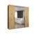 artisan oak + handles: black