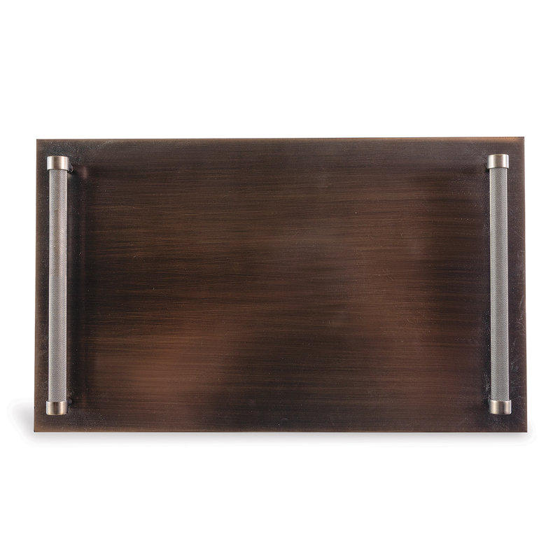 Parliament Steel Decorative Tray, Bronze