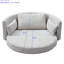Lin beige réglable, canapé-lit à 3 places pour divers besoins, canapé-lit convertible à différentes positions, une expérience reposante, une chaise longue et un lit