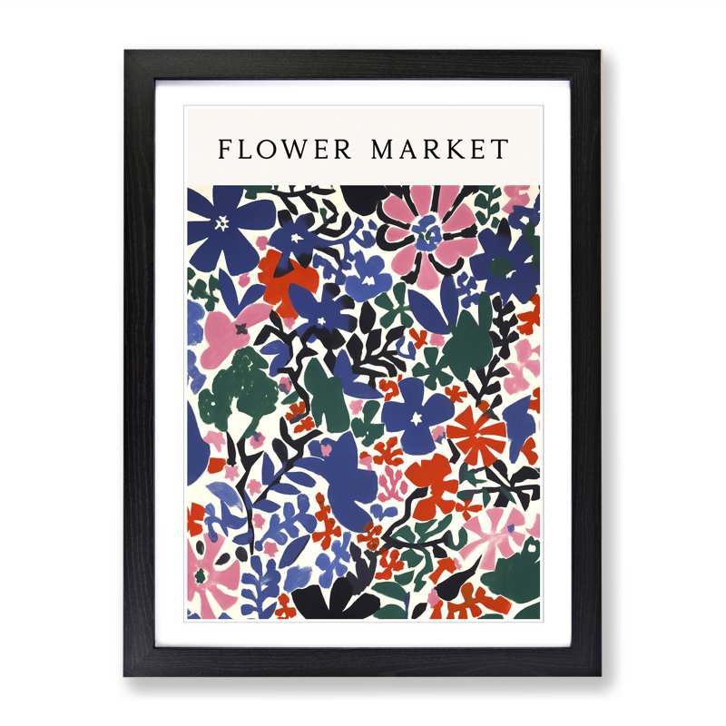 The Flower Market Exhibition No. 11 - Single Picture Frame Print on Wood, 34cm H x 25cm W x 2cm D