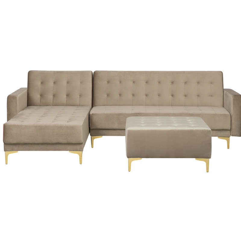 Pinkney 4 Seater Sofa Bed, Left Hand Facing, Beige