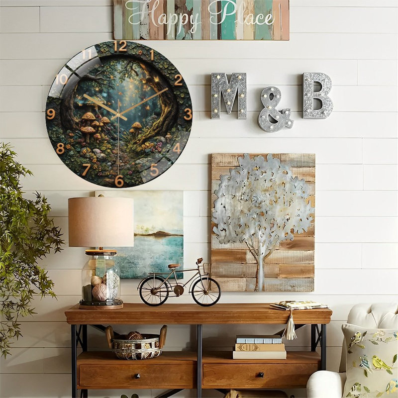 Horloge avec horloge murale 12 po
