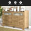 Commode 6 tiroirs en bois pour la chambre à coucher, grande commode double avec tiroirs larges, commode moderne, commode de rangement, commode de chambre de bébé, salon, couloir, chambre à coucher
