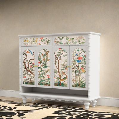 Armoire de rangement pour hall d'entrée en bois massif