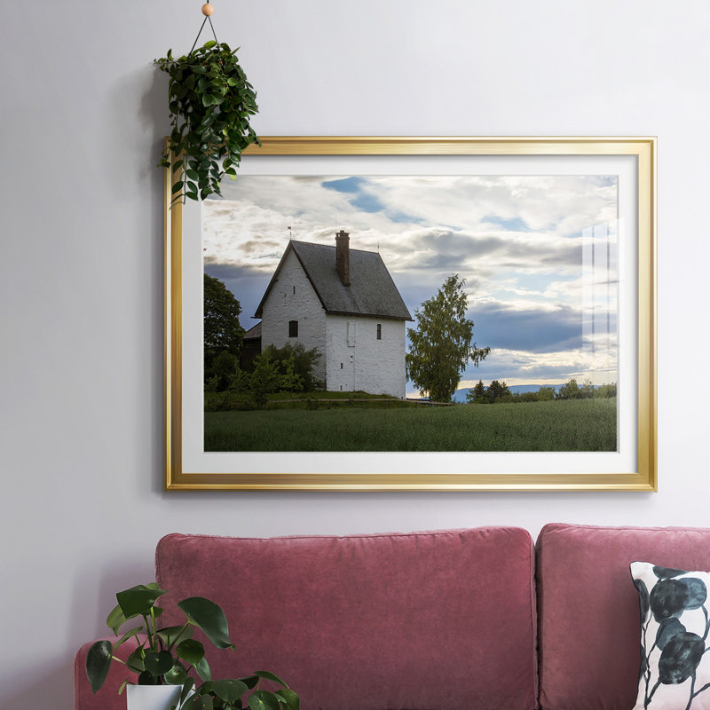 Serene Escape, reproduction d'art sur papier, H 19 po x l 27 po x P 1,5 po, Or