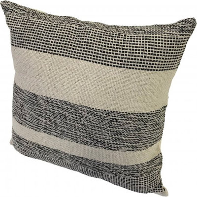 Striped Jute / Sisal Throw Pillow