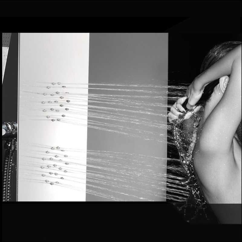 60.23'' Shower Panel with Fixed Shower Head, Chrome