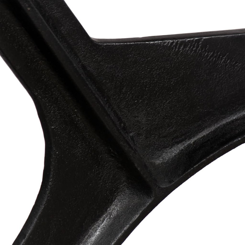 Dining Table Legs O-Frame Cast Iron, 27.95" H x 27.95" W