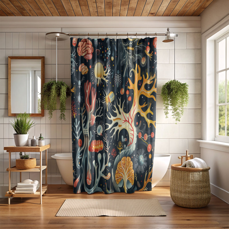 Rideau de douche Brain Web - Premium, H 74 po x l 71 po