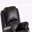Cuir noir synthétique revêtu de fauteuil inclinable