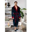  Peignoir en molleton mi-mollet avec poches-236677909-236677917