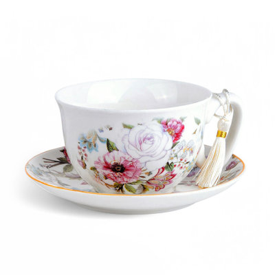 Dream Garden Tea/coffee Cup And Saucer In Gift Box