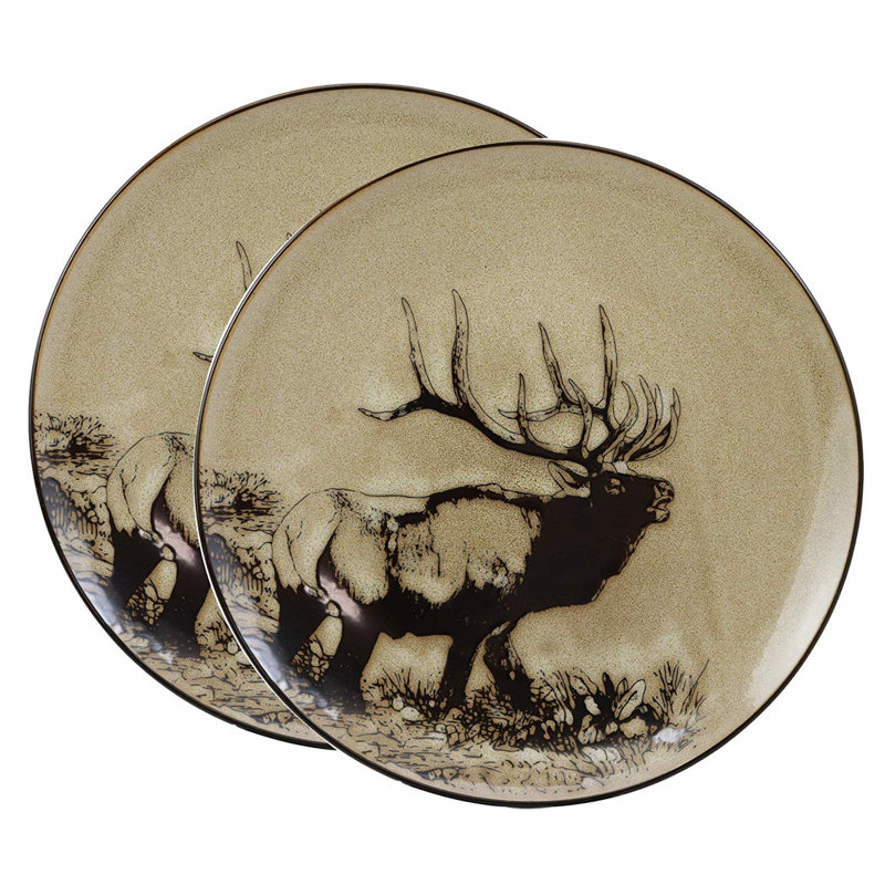 Assiette plate 11 po bull elk Steelville
