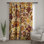 Rideaux à motif floral ornemental, voilages et voilages à motif floral - 1 panneau