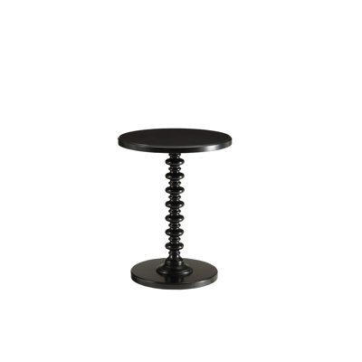 Acton Black Finish Accent Table