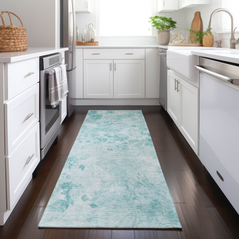 Tapis intérieur / extérieur Karsyn avec envers antidérapant, Tapis de couloir 2 pi 3 po x 7 pi 6 po