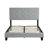 Upholstered Platform Bed with Button Tufted Linen Fabric Headboard, No Box Spring Needed, Wood-1981697516-1981697427
