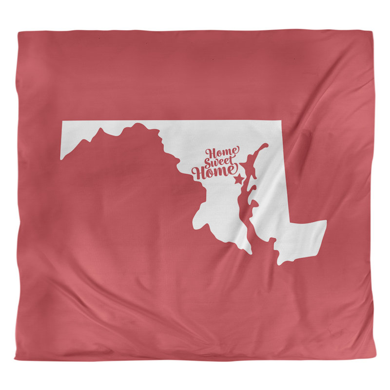 Housse de couette simple doux annapolis home, Housse de couette pour très grand lit, Rouge, Polyester brossé