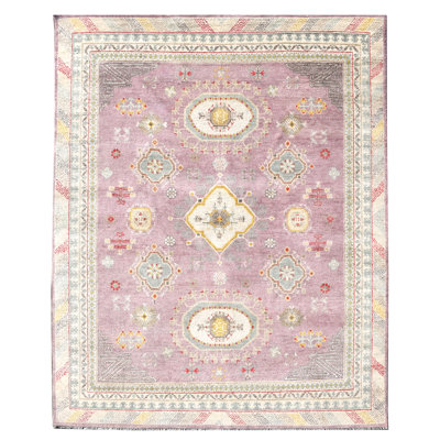 Rectangle Hand Knotted Wool Area Rug