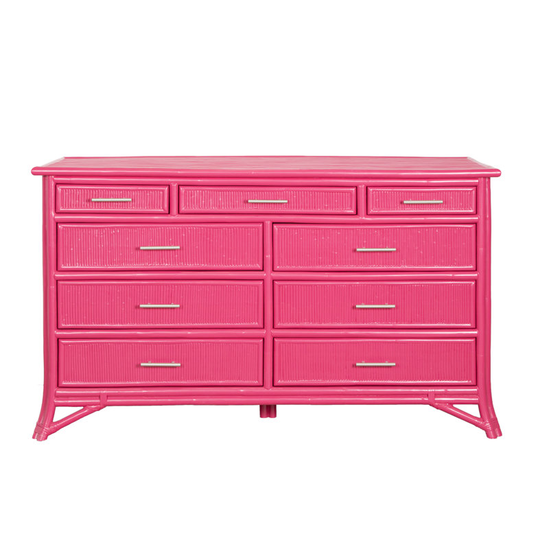 Bermuda 9 - Drawer Dresser, Hot Pink