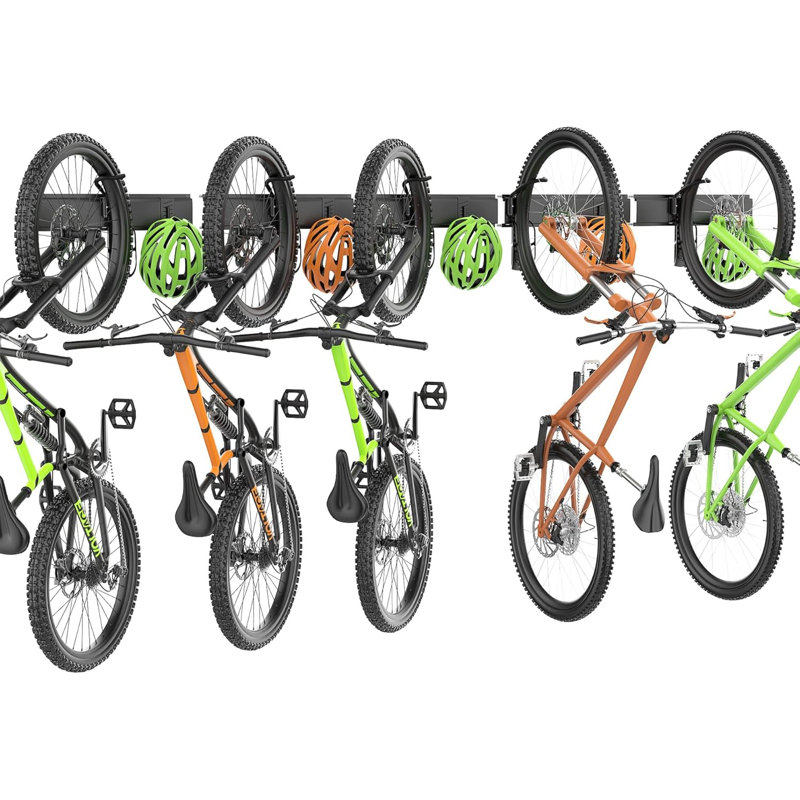 Porte-vélos pivotant mural, cintres de rangement pour 5 vélos