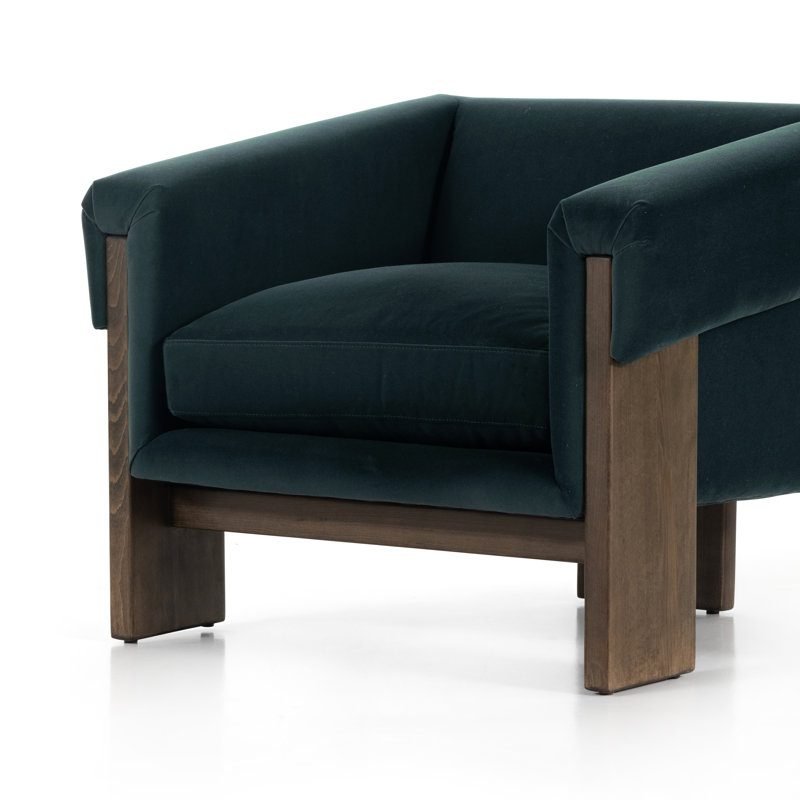Cairo Chair-Harrison Black, Modern Velvet Smoke