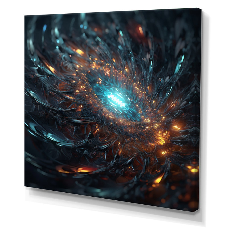 Interstellar Infinity Matrix - Imprimé, Toile tendue, H 36 po x l 36 po x P 1,5 po