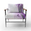 Fenimore Abstract Flowers - Fauteuil d'appoint rembourré traditionnel-873584031-887003001