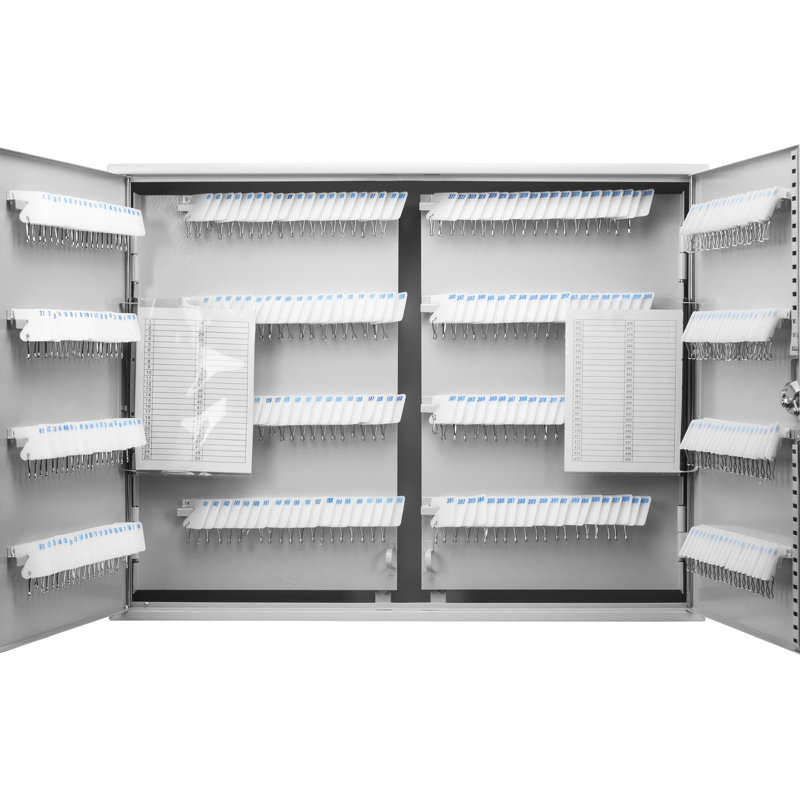 Armoire à 480 clés avec serrure et étiquettes blanches - To Scratches Dents