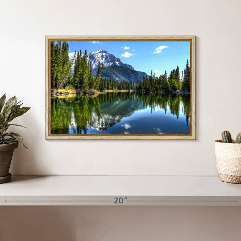 Parc national Banff, Cadre flottant en bois naturel, 13 po x 9 po