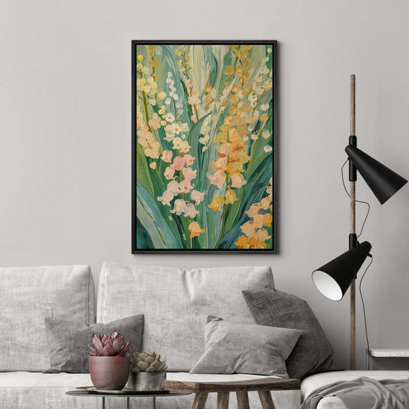 Impression sur toile encadrée de Campanula, Noir, H 24 po x l 16 po