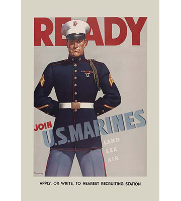 " Ready - Join U.S. Marines " by Sundblom