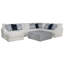 Canapé modulaire de coin avec repose-pieds de 153 po Mazekine-87539701