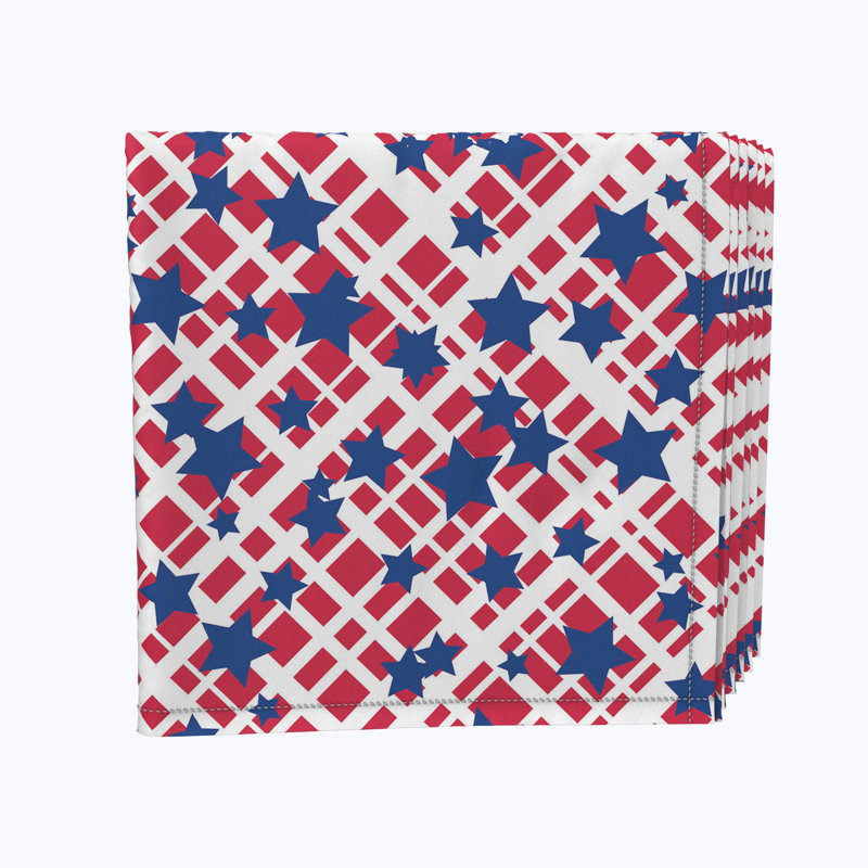 Polyester Plaid Square Napkin