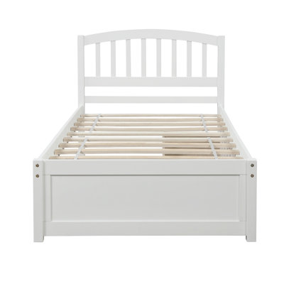 Twin Platform Storage Bed Wood Bed Frame With Two Drawers And Headboard -  Alcott HillÂ®, 30EA91D4863041F3A1943DB334ECC361