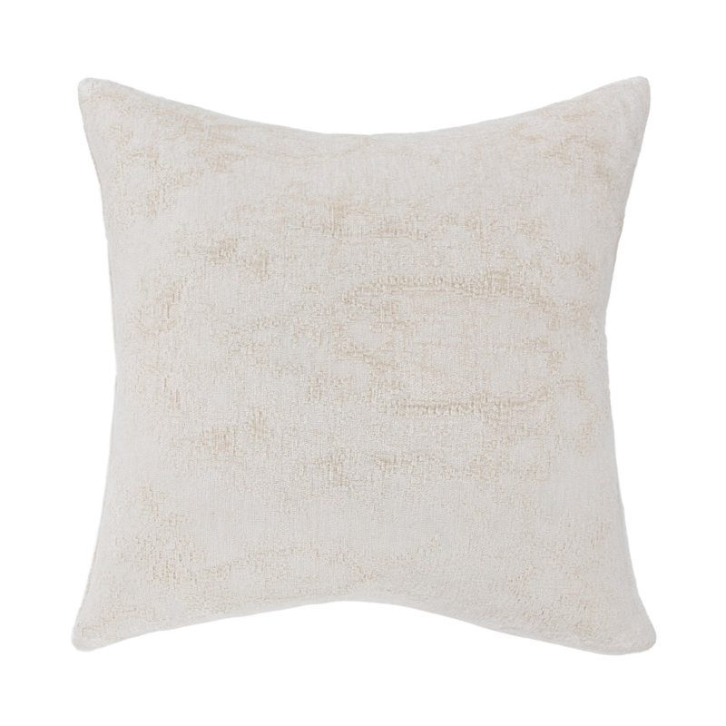 Antique Elegance Square Pillow Cover, Ivory
