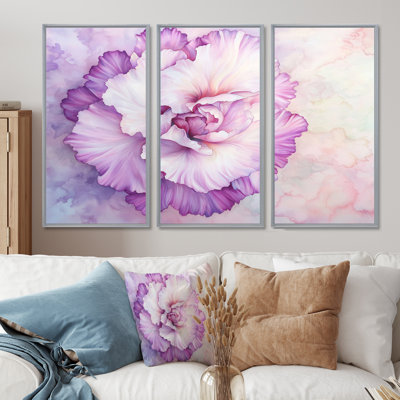 Adau - Carnation Wall Art Living Room Set